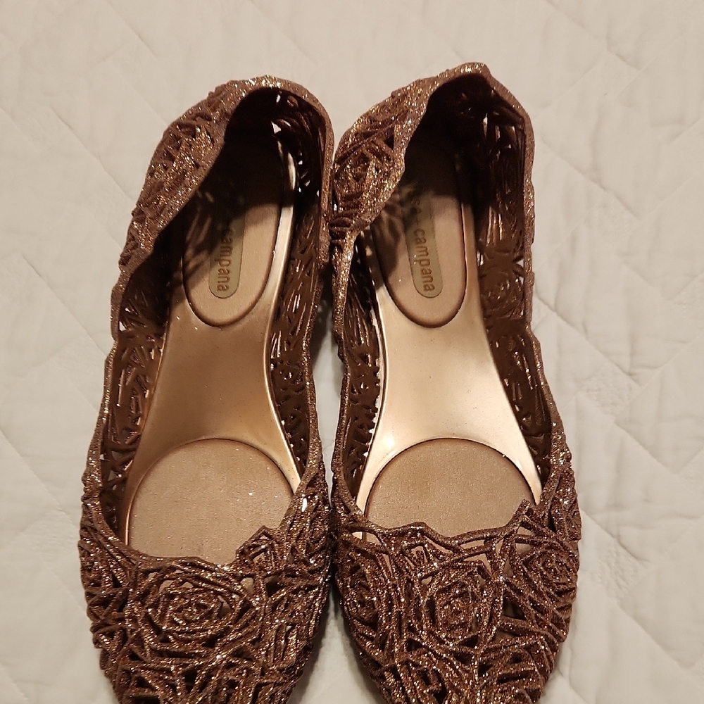 Melissa Campana Women's Glittery Flats